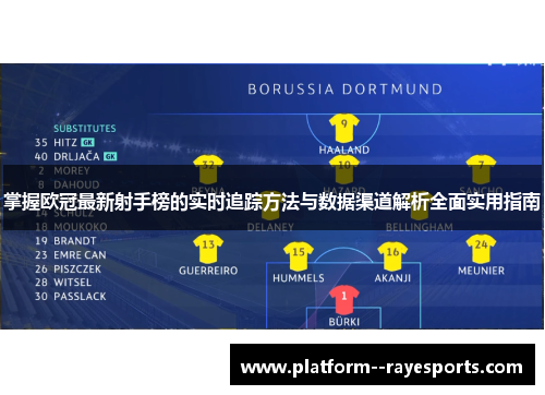 掌握欧冠最新射手榜的实时追踪方法与数据渠道解析全面实用指南